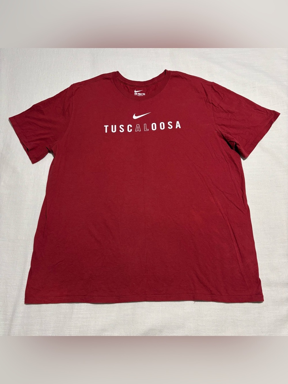 Men’s Nike Tuscaloosa Alabama Crimson Tide Tee | Red | Size XXL | Athletic Cut
